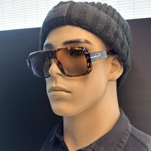 New Authentic FT1101/S Tom Ford Turner Navigator Havana/Brown Gradient Sunglass